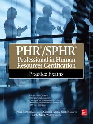 cover image of PHR/SPHR Professional in Human Resources Certification Practice Exams